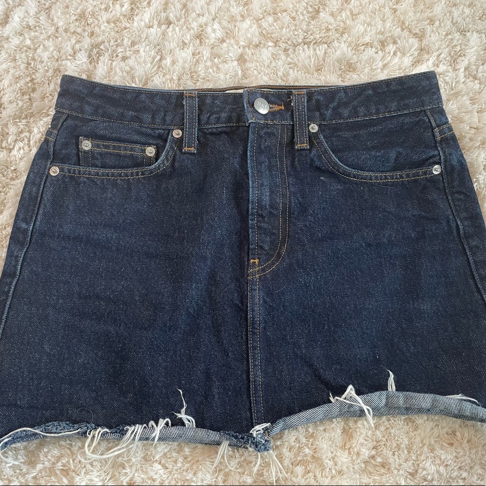 Reformation Jean Mini Skirt Size 25